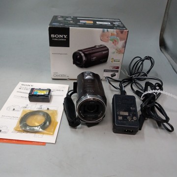 C SONY ソニー デジタルビデオカメラ HANDYCAM ハンディカム ブラック HDR-CX430V 3039164 充電器付き 通電確認済