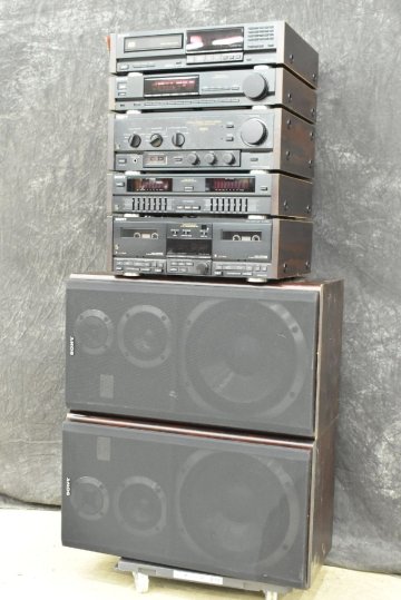 【G】SONY SS-V990/TA-V9900/SEQ-V9900/TC-V9900/CDP-V9900/ST-V9900TV システムコンポ ソニー 3165351