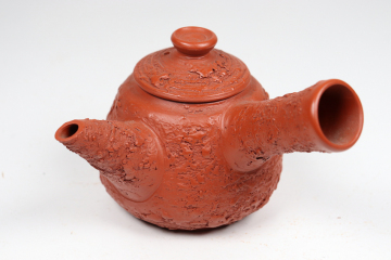 常滑焼 不識庵 井上素三 朱泥 急須 茶壺 在銘