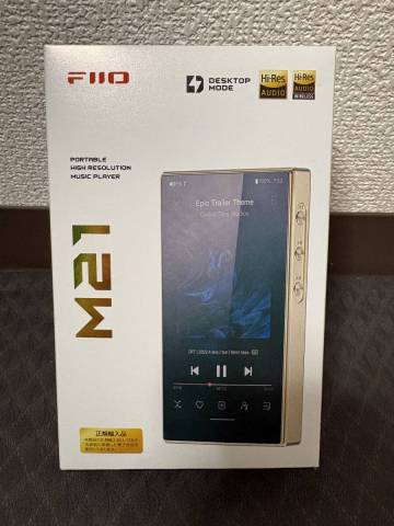【純正ケース付き！】FiiO(フィーオ) M21 FIO-M21-G [64GB Titanium Gold] + FiiO(フィーオ) M21専用 ケース PUレザー Brown FIO-SK-M21-BR