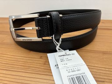【新品未使用】ミラショーン(mila schon)レザーベルト0DMB6520-91本革 黒