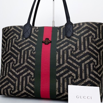 1円■超美品■幻の逸品■超希少デザイン■型崩れ無し■GUCCI グッチ シェリー 自立 トートバッグ ビジネス A4 メンズ レディース レザー 黒