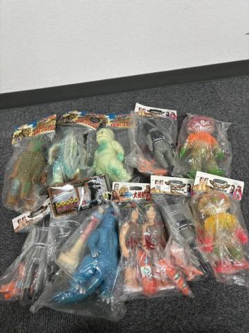 【10点まとめ】ブルマァクの怪獣　世紀の大怪獣　ソフビフィギュア　ゴジラ　ミニラ　マタンゴ　小美人　X星人　など　1円スタート　417