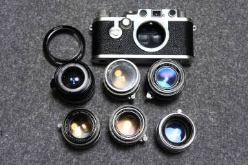 ジャンク カメラ レンズ ライカ Mマウント M39 セット IIIf canon topcor ROKKOR Leica