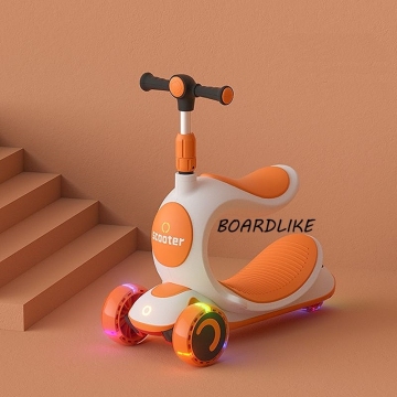 キッズ専門店、子供の成長に必要な玩具4橙■3WAY■キックスクーター■三輪車■ボードライク■ストライダー■へんしんバイク■キックボード