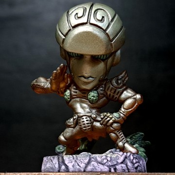 ゴールド・エクスペリエンス　リペイント/ジョジョの奇妙な冒険/キャラヒーローズ/フィギュア/リメイク/カスタムペイント