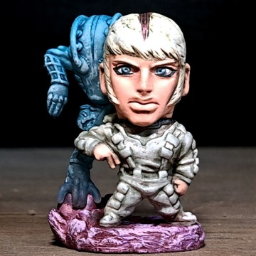 ドナテロ・ヴェルサス　リペイント/ジョジョの奇妙な冒険/キャラヒーローズ/フィギュア/リメイク/カスタムペイント