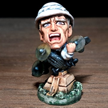 スピードワゴン　リペイント/ジョジョの奇妙な冒険/キャラヒーローズ/フィギュア/リメイク/カスタムペイント