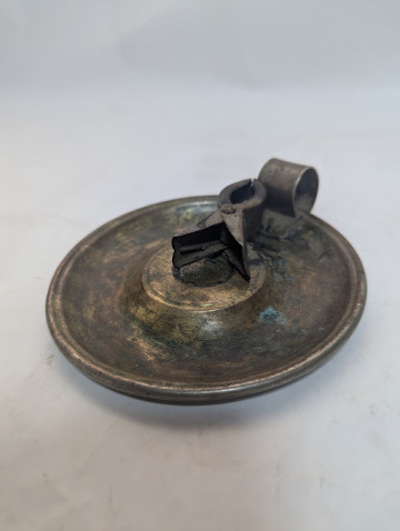 アンティーク　珍しいろうそく立て・キャンドル立て（金属製）　