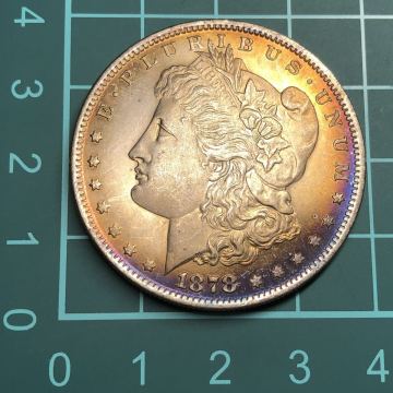 26.59g 【1円スタート】モルガンダラー 銀貨　1878年 1ドル銀貨 アメリカ コイン 古銭 硬貨　ヴィンテージ　アンティーク