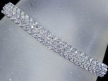 KVL17616T 初売り【1円～】新品【RK宝石】≪DIAMOND≫ 極上ダイヤモンド 総計5.15ct K18WG 超高級 フルエタニティ ブレスレット ダイヤ