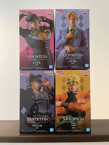 ジョジョの奇妙な冒険 Mometria 空条承太郎 DIO 東方仗助 吉良吉影　4体セット　未開封 フィギュア