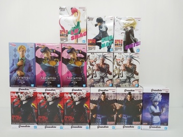 A4FM321-1346 ダンダダン キングダム ハンターハンター ジョジョの奇妙な冒険 サカモトデイズ 他 プライズ フィギュア【ジャンク】