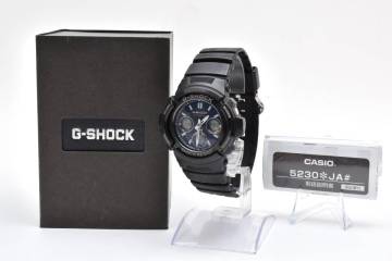 CASIO カシオ G-SHOCK AWG-M100SB マルチバンド6 タフソーラー ネイビー文字盤 デジアナ メンズ 腕時計 2010年代 稼働品