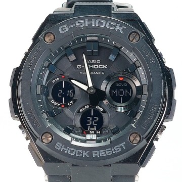 美品 CASIO カシオ G-SHOCK ジーショック G-STEEL 腕時計 GST-W100G-1BJF 電波ソーラー タフソーラー マルチバンド6 アナデジ 動作確認済み