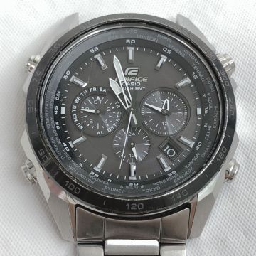 CASIO カシオ EDIFICE エディフィス 腕時計 EQW-T610DB-1AJF 電波ソーラー タフソーラー アナログ クロノグラフ カレンダー 動作確認済み
