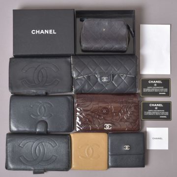 まとめ売り CHANEL シャネル 8点 長財布 折り財布 ココマーク/キャビアスキン/マトラッセ/エナメル/カメリア 小銭入れ #60※0108-20/d.g