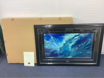 ◯営HM009-T佐【埼玉発】※真作保証 クリスチャン・ラッセン「グローリー オブ ザ シー(L)」ED183/300 直筆サイン入 保証書付 額装 現状品