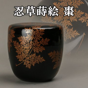 【SAG】 作者不詳 忍草蒔絵 棗 仕立箱 茶道具 本物保証