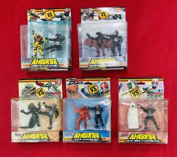 バンダイ　仮面ライダーBLACK 塩ビバトルジオラマフルセット（ポピー.ブルマァク.マルサン.ウルトラマン.ソフビ) 