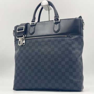 【極美品】LOUIS VUITTON ルイヴィトン ダミエ コバルト ニューポート・トートバッグ ビジネスバッグ ブリーフケース クロスボディ 2way A4