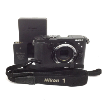 1円 Nikon 1 V3 ブラック ミラーレス一眼カメラ ボディ 通電確認済み