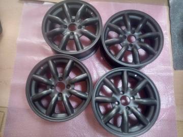 ★RSレーシングサービスワタナベ　WATANABE　PCD100　4穴　６．０J　エイトスポークホイール　　