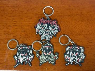 BABYMETAL 2014 JUSTICEラバーキーホルダー 中古 4個セット