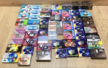 未使用☆ソニー mini disc パナソニック 30HG VHS-C maxell MOディスク マクセル 640MB TDK XP C20 AXIA ビクター 等 まとめて 61点 S13