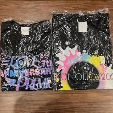 m430-0934-43 【未開封品】=LOVE &ne;ME ≒JOY イコノイジョイ2024 / イコラブ 7周年記念 Tシャツ Lサイズ プレミアムチケット特典