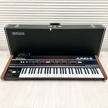 Roland ローランド JUNO-6 JU-6 ポリフォニック・シンセサイザー 簡易動作確認済 ケース付き