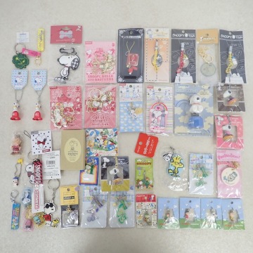 スヌーピー キーホルダー/ストラップ/ラバーミラー/チャーム ウッドストック/チャーリー・ブラウン 等 まとめてセット SNOOPY PEANUTS【IO