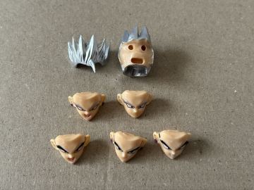 ジャンクパーツ 海外製品 非S.H.Figuarts フィギュアーツ ドラゴンボール 孫悟飯　青年期　頭部パーツ　セット