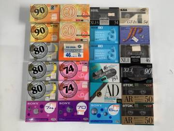 Dt375◆記録媒体◆カセットテープ カセット SONY/TDK/maxell 20/46/54/60/74/80/90 ノーマル TYPE1 新品 未使用