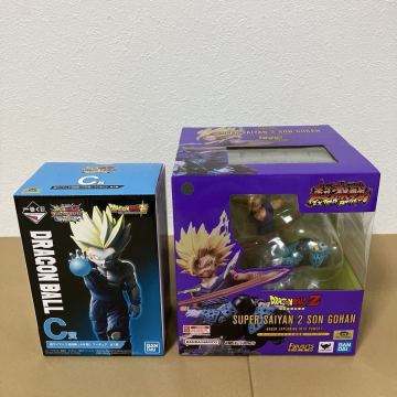 ドラゴンボールフィギュア スーパーサイヤ人2 孫悟飯 ２種 未開封品 Figuarts ZERO 孫 悟飯 超激戦 / 一番くじ C賞 超サイヤ人2 少年期