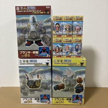 ワンピースフィギュア ワールドコレクタブル -鉄の海賊フランキー将軍- 全６種 GIGA ワーコレ 全３種 計9種 未開封品 ※箱ダメージ WCF