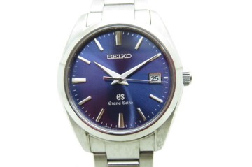 1円～【動品】GRAND SEIKO グランド セイコー GS ヘリテージコレクション 9F62-0AB0 メンズ クオーツ 腕時計 ブルー文字盤 シルバー　2-8-4