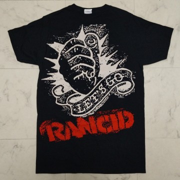バンドTシャツ　初期ランシド　RANCID　let'sgo　古着　当時物　2008年　黒　ブラック