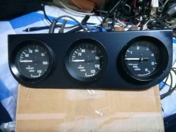 ラムコ 52パイ 3連メーター ハコスカ ケンメリ ブタケツ S30Z S130Z 510ブル 110 210 310 サニー TE27 TA22 TA27 旧車 KP61AE86 ハチマル