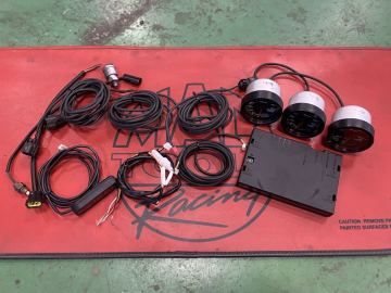 希少 廃盤 Defi アドバンス CR リンク 追加 メーター 60mm 60&pi; ブラック ホワイト イルミ 水温 油温 油圧 コントロールユニット 動作OK