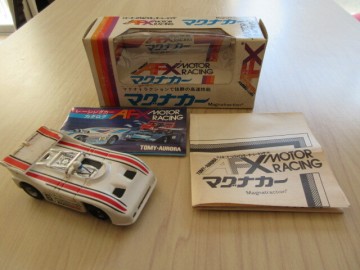 AFX Porsche 510K "CanAm" 1973-78 白/赤/黒　#6　白箱（箱傷み有） 　汚れ・シール剥れ有 走行品（HOサイズ）