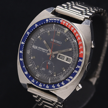 1円 稼働 セイコー 5スポーツ 6139-6000 944236 AT/自動巻 スモセコ ブルー文字盤 メンズ腕時計 3877500 2TLT KMT
