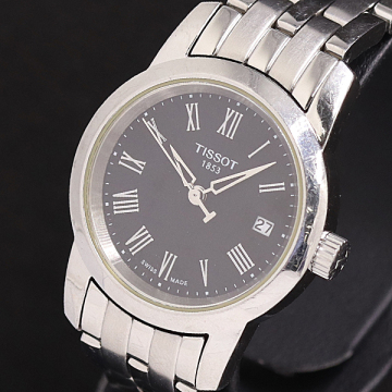 1円 稼働 ティソ 1853 T033210A QZ ブラック文字盤 レディース腕時計 2000000 2NBG MTY
