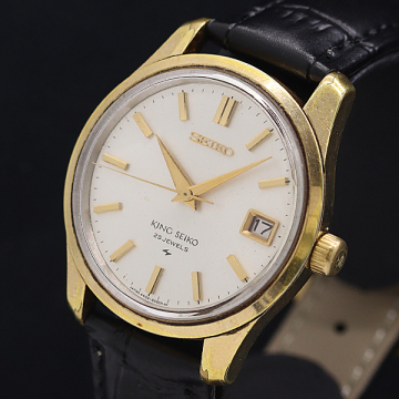 1円 稼働 良品 セイコー キングセイコー 4402-8000 831104 SS メダリオン 手巻き シルバー文字盤 メンズ腕時計 8870400 2TLT KMT