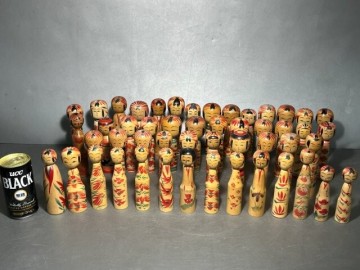 伝統こけし 　いろいろ 10㎝～13.5㎝まとめて50点　 郷土玩具 伝統工芸