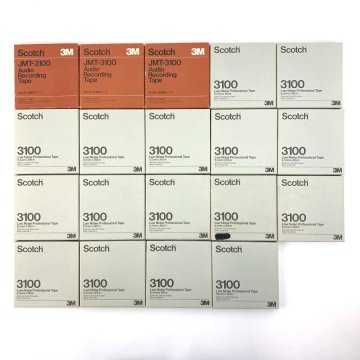 美品 3M Scotch 3100-185 オープンリールテープ 5号 19巻セット JMT-3100 放送用 バックコート アナログ録音 まとめ◆動作未確認品【TB】