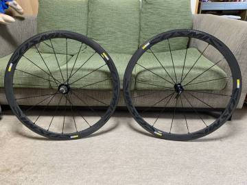 【超美品】マヴィック MAVIC コスミック カーボン COSMIC CARBONE 40 ELITE アルミ カーボン クリンチャー ホイールセット！