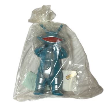 U.S,TOYS ユーエス　トイ　ジャイアント　カネゴン　ソフビ　ブルー成型　シルバースプレー　未開封　検) M1号　マルサン　マーミット　