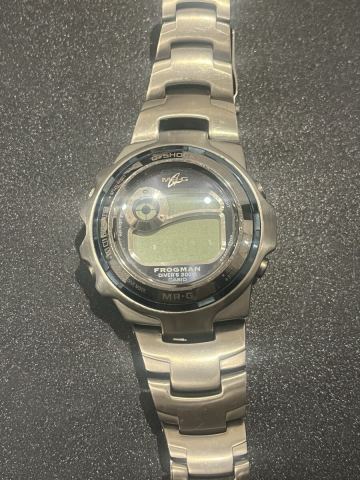 【1円〜】CASIO カシオ G-SHOCK Gショック FROGMAN フロッグマン MR-G MRG-1100 クォーツ ダイバー フルメタル チタン 腕時計 M78T