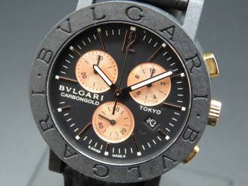 良品 1円～! 稼働品★正規品 BVLGARI ブルガリ BB38CLCH ブルガリブルガリ クロノグラフ カーボン 箱 保証書 純正ブレス 腕時計 PPKLG2944